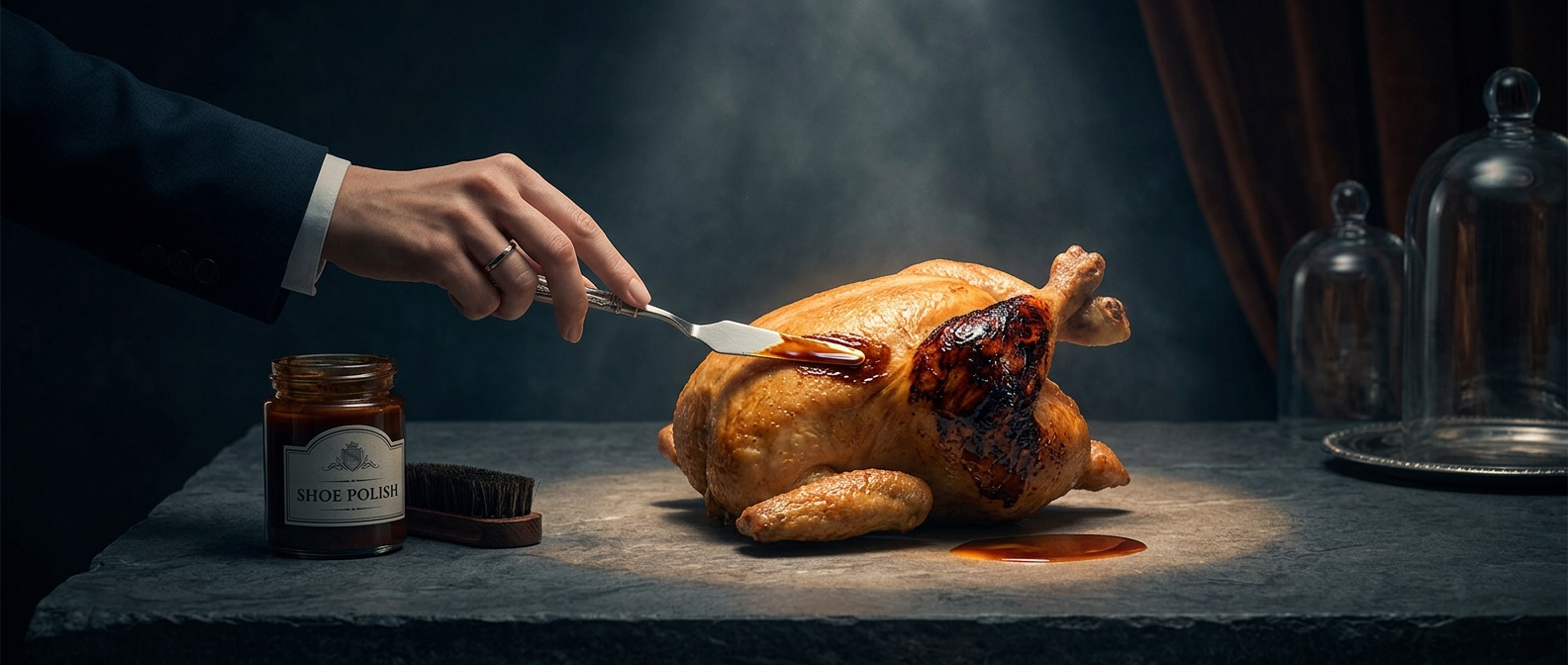 How professionals fake a roasted turkey