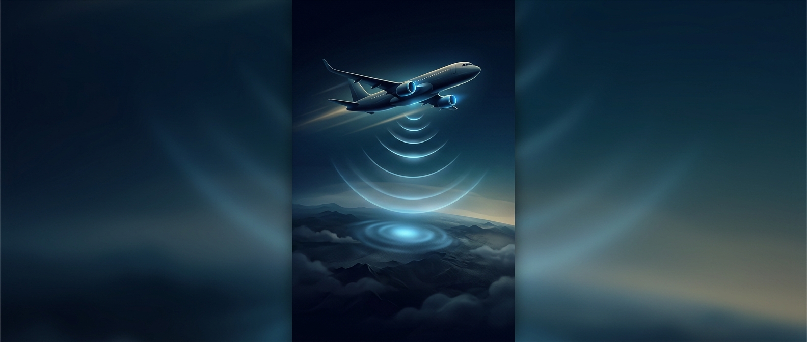 Airline radar altimeters bounce radio waves off the Earth