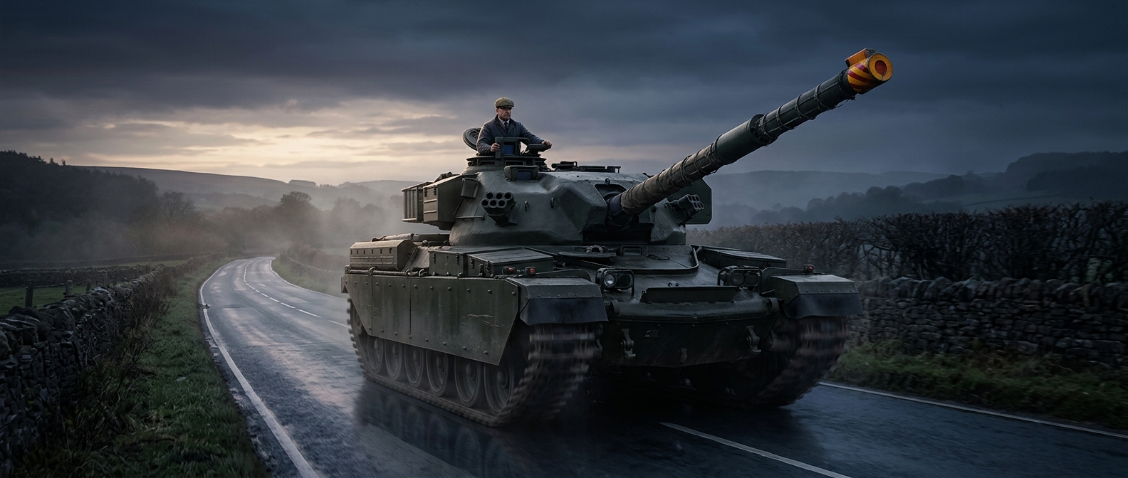 You can legally drive a tank on British roads