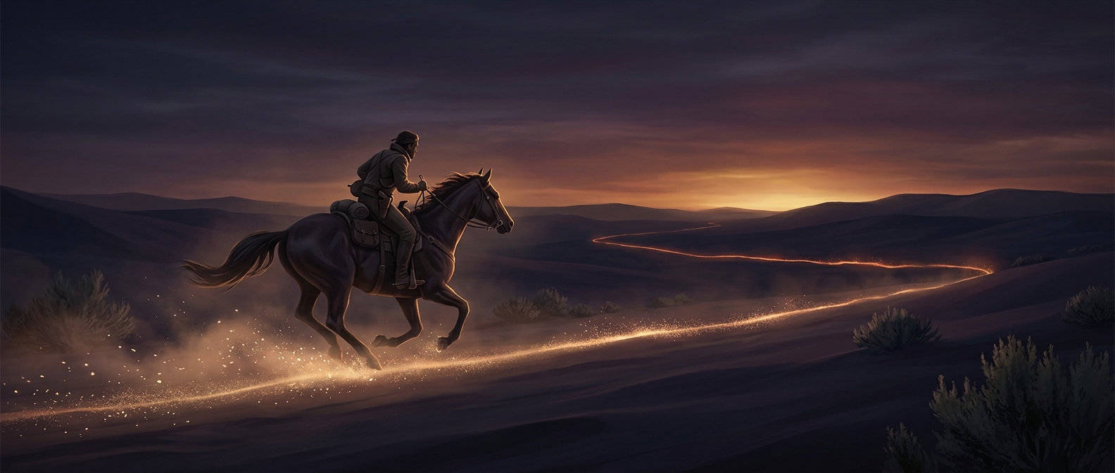 Relay riders carried letters across vast continental expanses using swift horseback