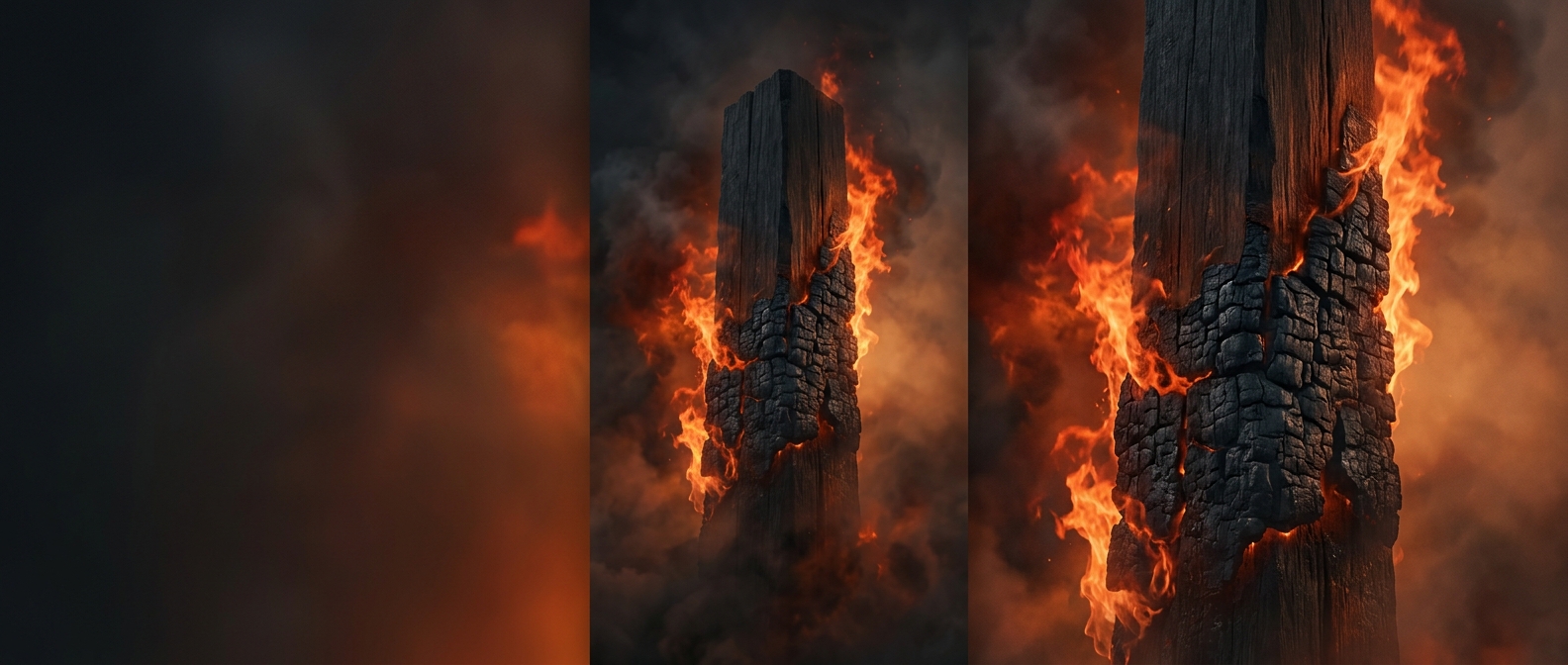 Why thick wood can survive a fire