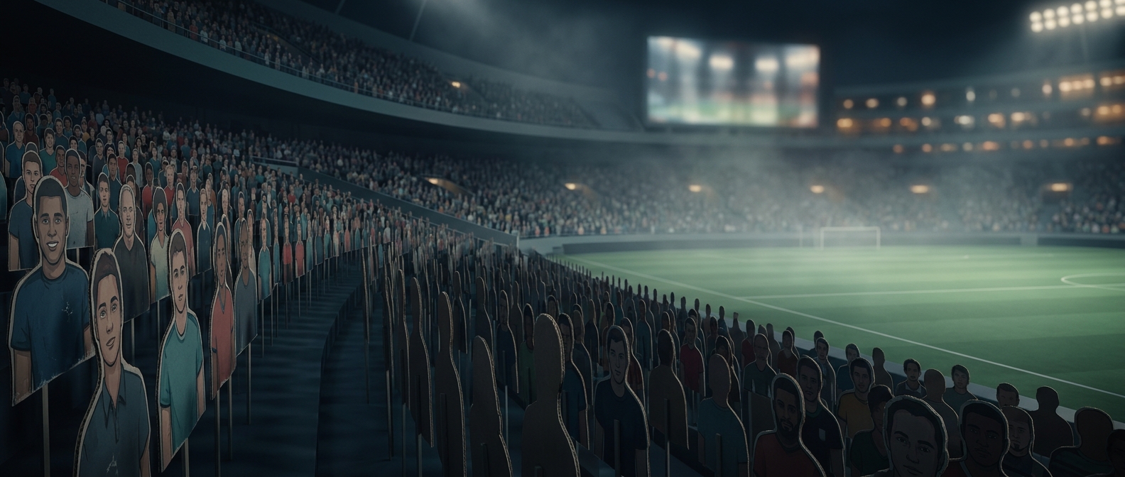 Why stadium crowds are sometimes made of cardboard