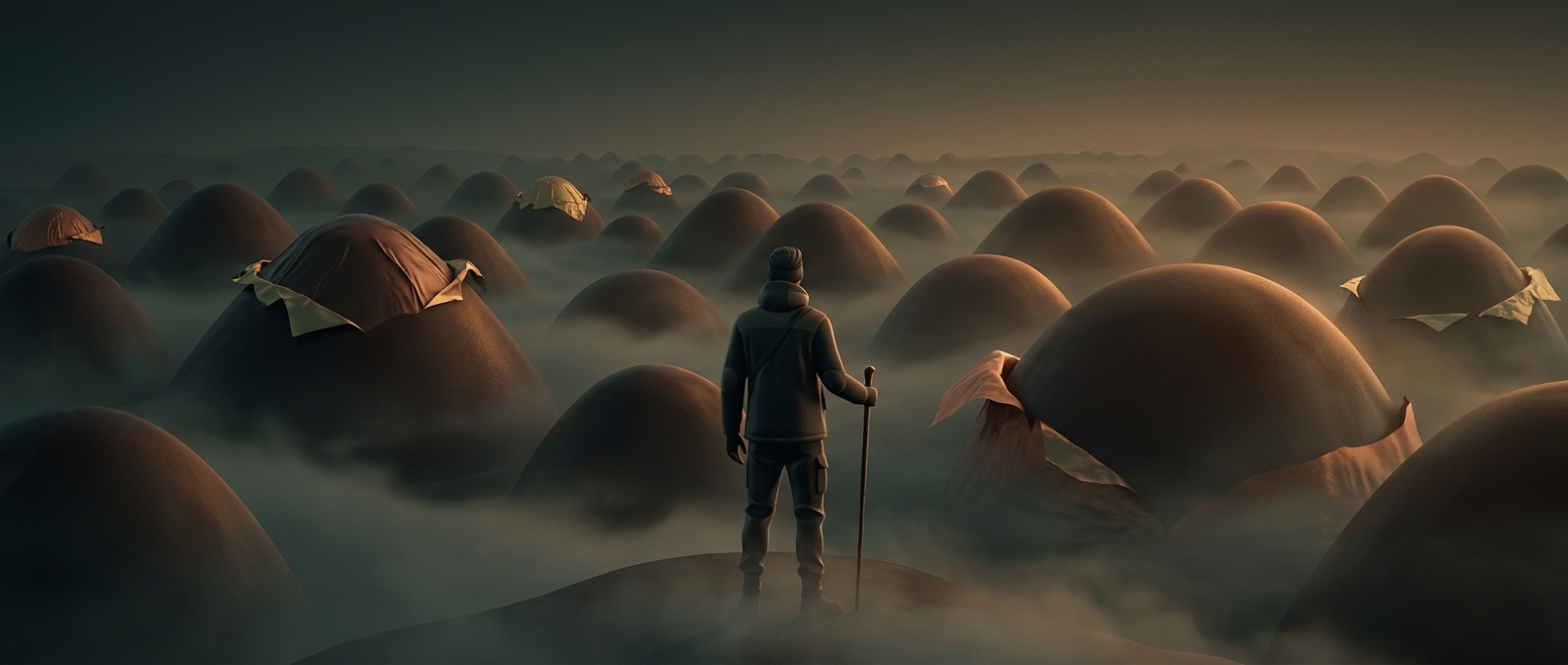 The hills that look like giant chocolate drops