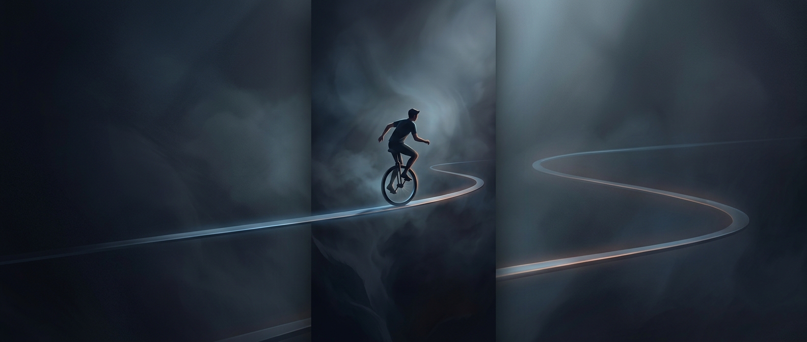 Unicycles strictly require constant pedaling to stay upright