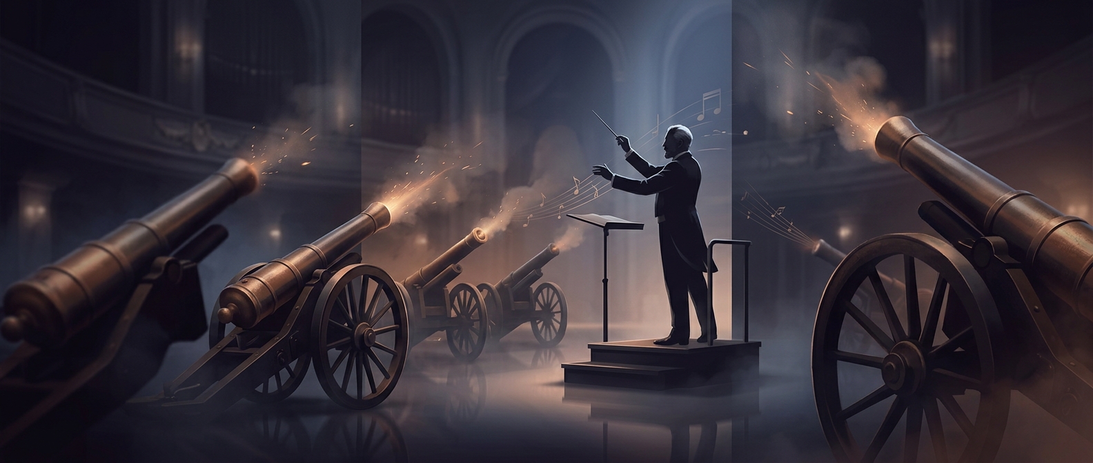 The classical piece that calls for real cannon fire
