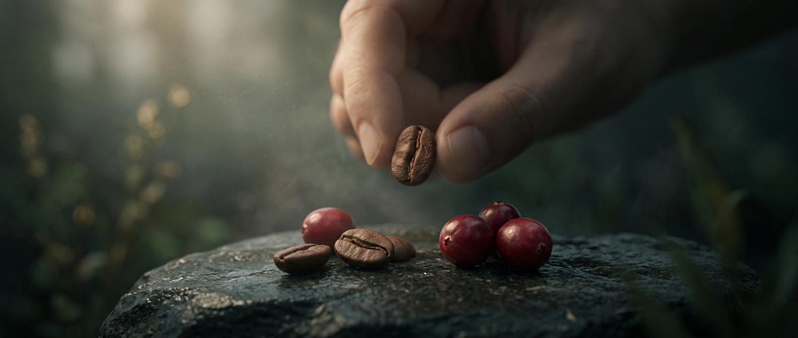 Coffee beans are seeds hidden inside discarded fruit