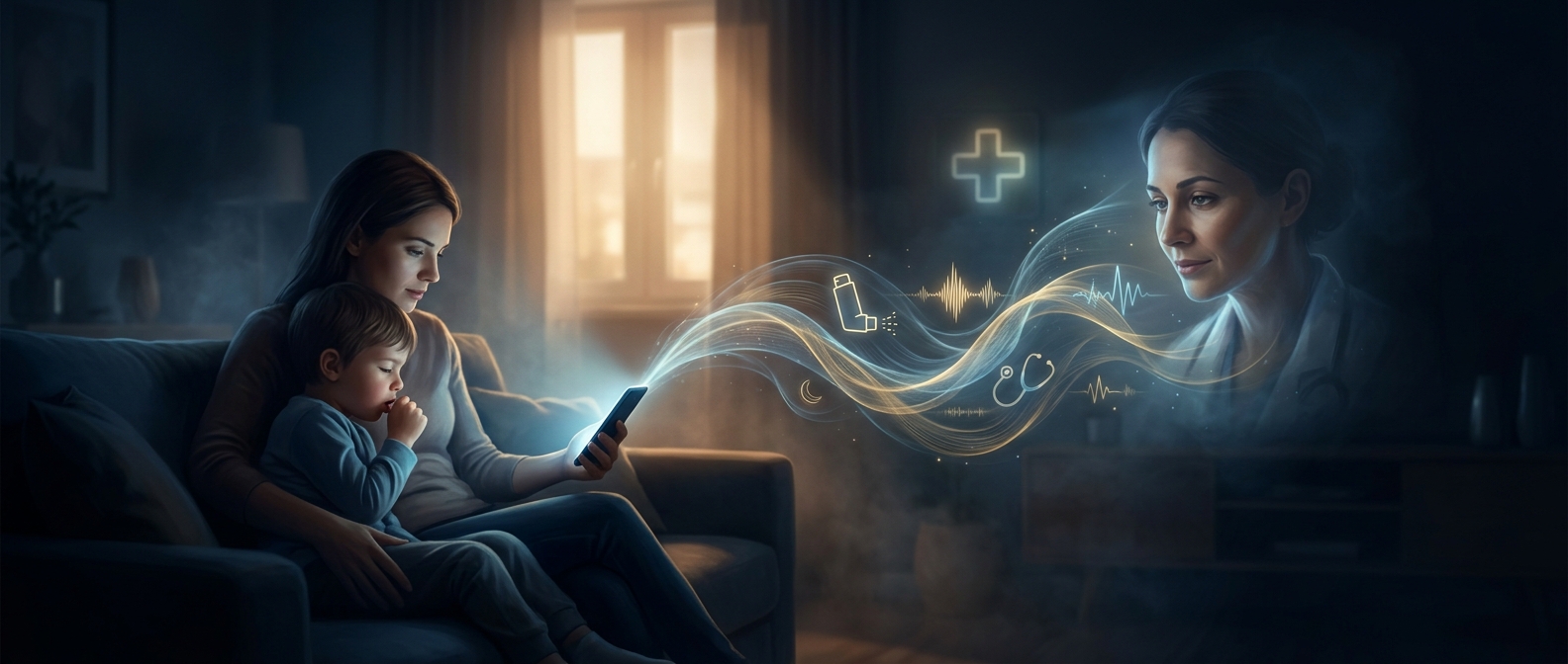 Asthma attacks can be assessed by sound over video