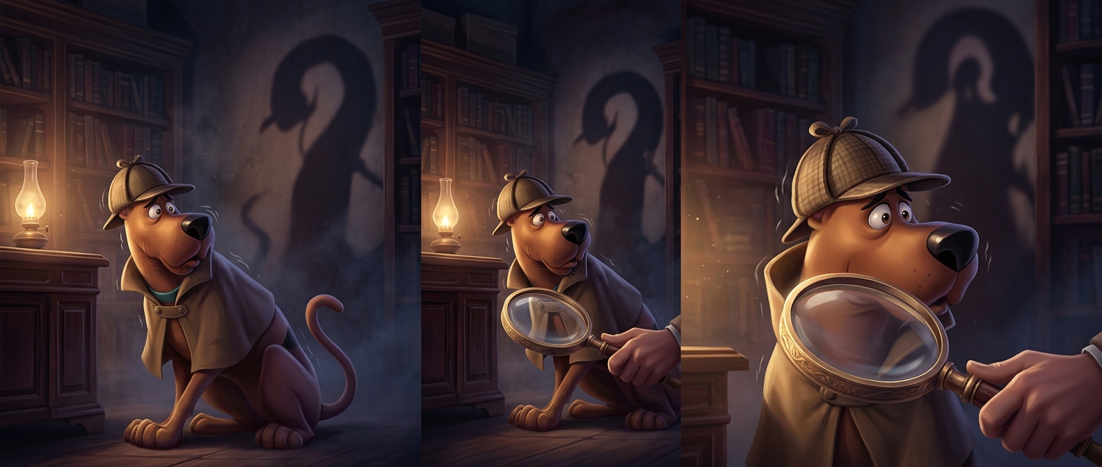 Scooby-Doo is an incredibly cowardly Great Dane detective