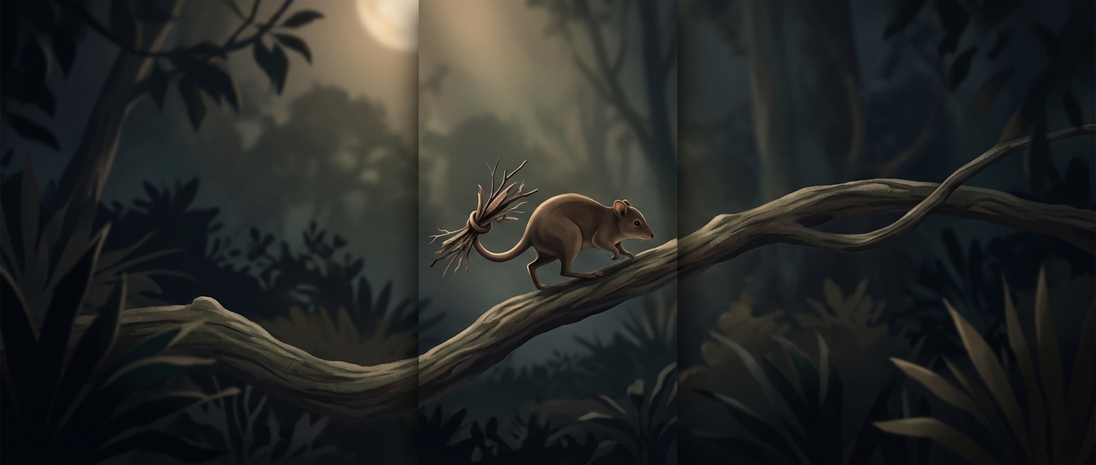 These marsupials carry nests with their tails