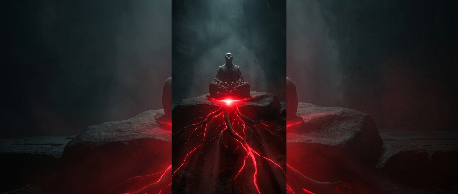 Root chakras are associated with bright red