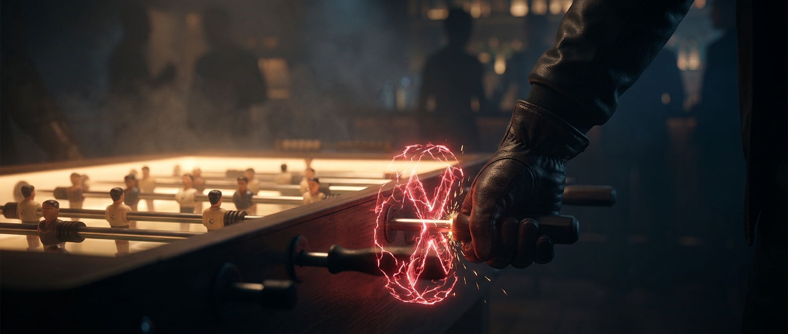 Why spinning foosball rods is illegal
