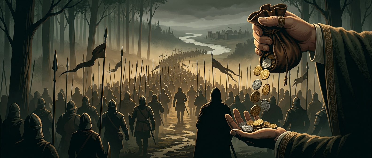 The real-money armies of a fake medieval war