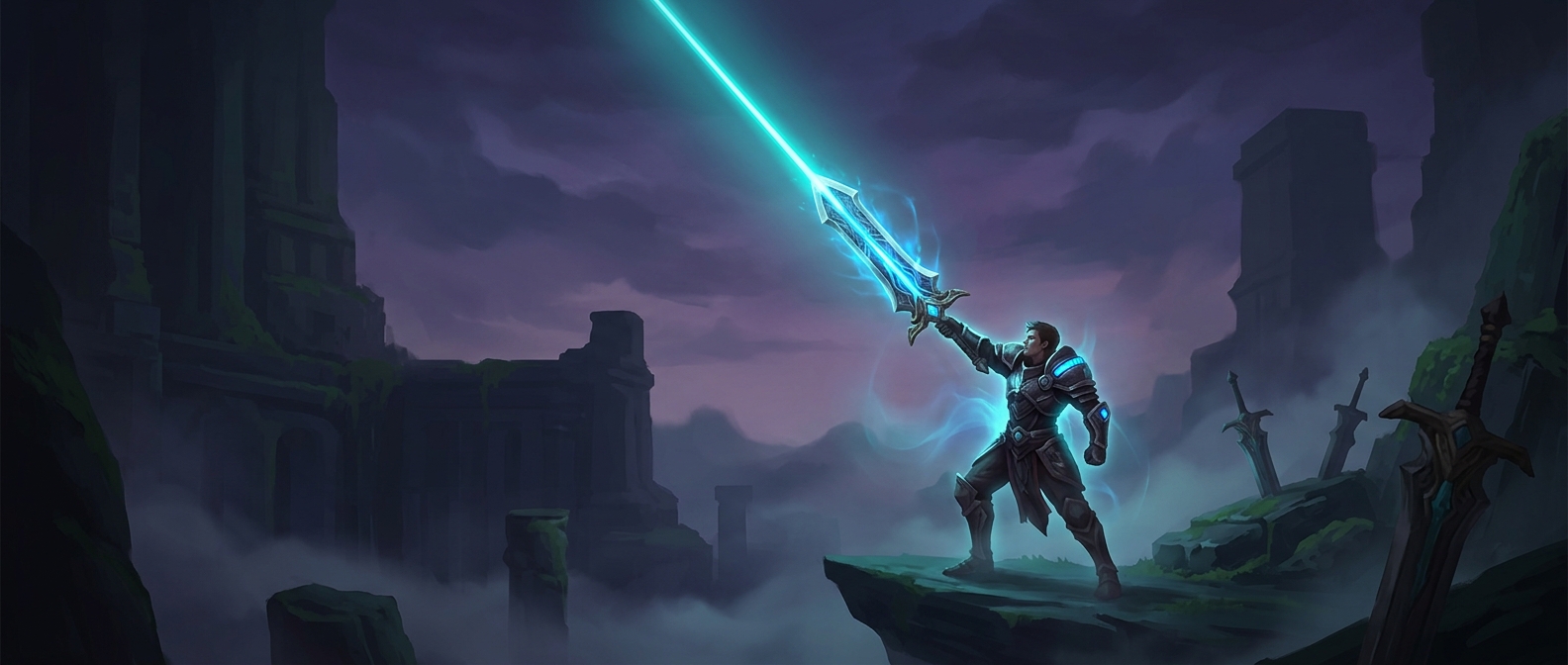 The legendary sword that stops working when you're hurt