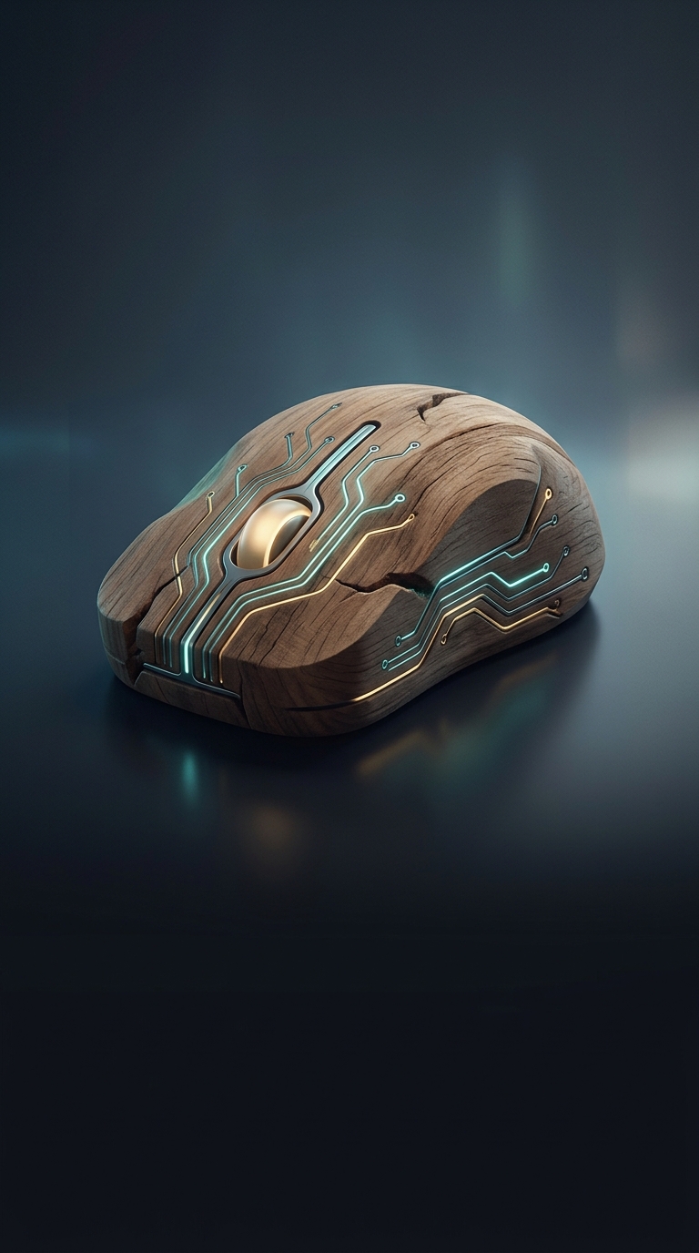 The computer mouse is arguably the most famous hardware on the planet. What bizarre material was the very first one?