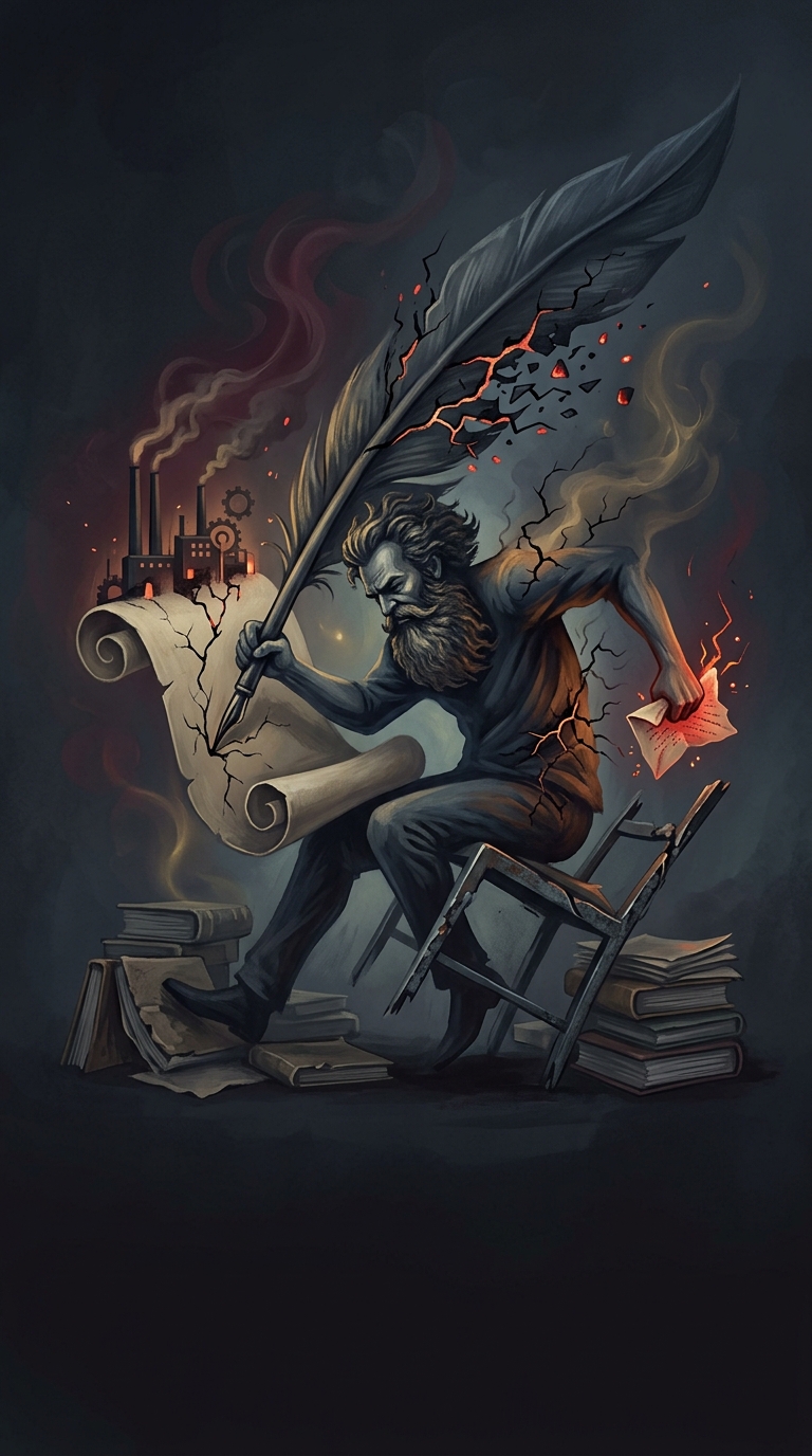 Karl Marx spent a significant portion of his life writing aggressive letters to his friends complaining about his incredibly painful boils while simultaneously trying to draft the foundational texts of modern communism.