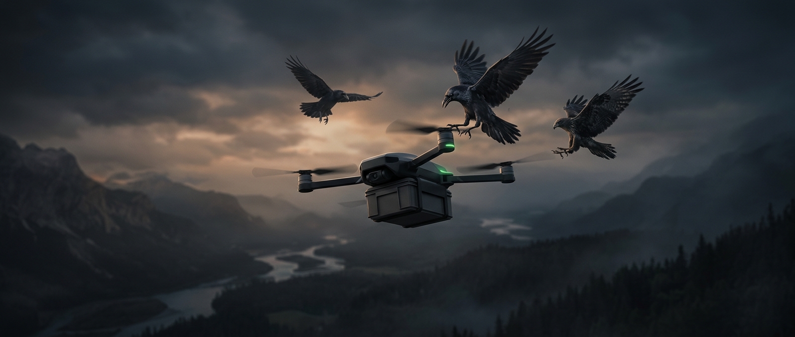 Birds keep attacking delivery drones