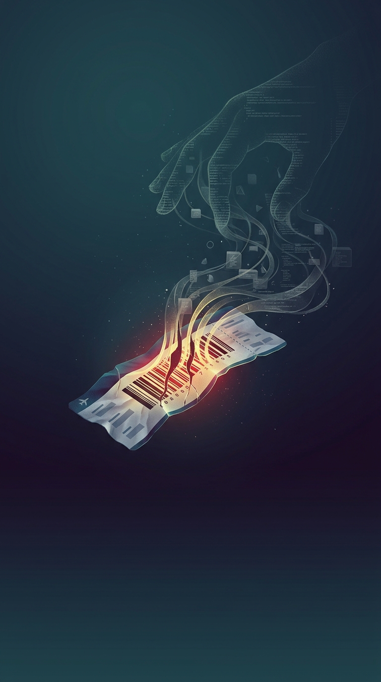What dangerous secret hides inside the barcode of the discarded flight boarding pass you casually tossed in the trash?
