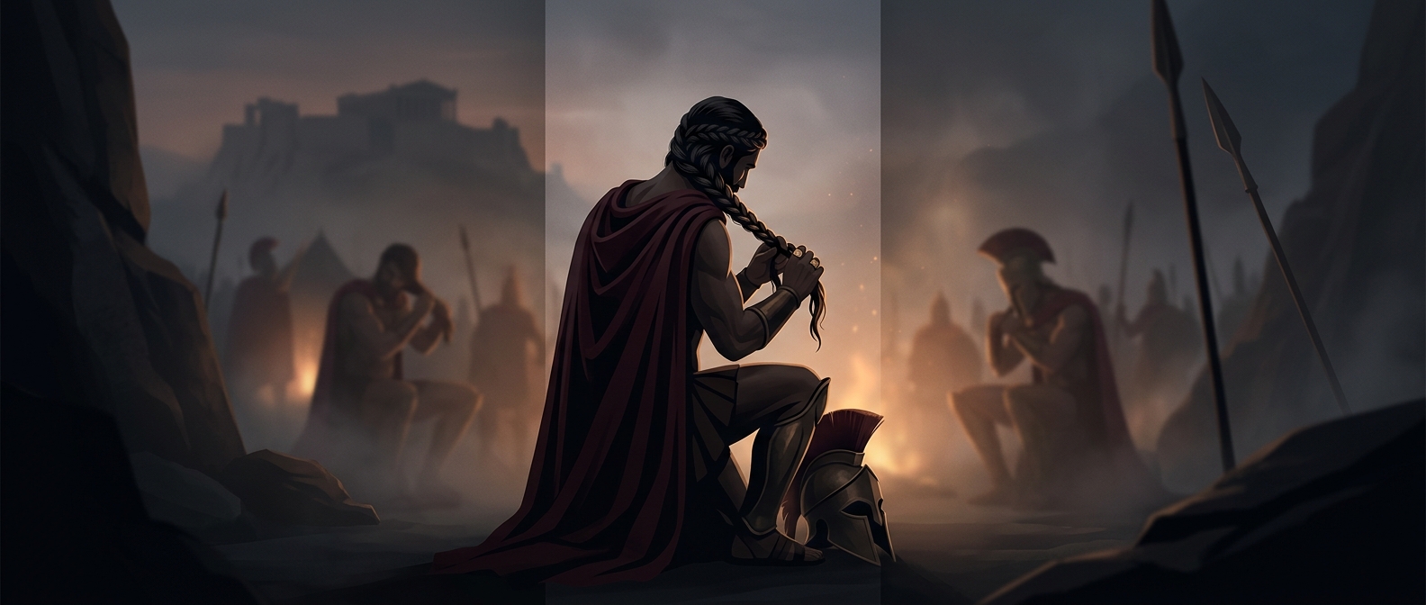 Why Spartans braided their hair before battle