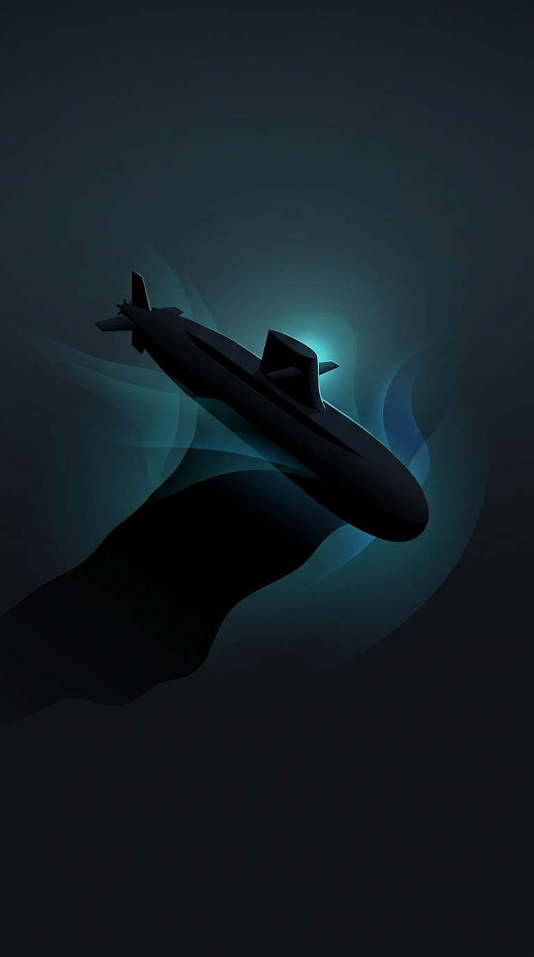 Why are military submarines strictly painted flat black instead of ocean blue?