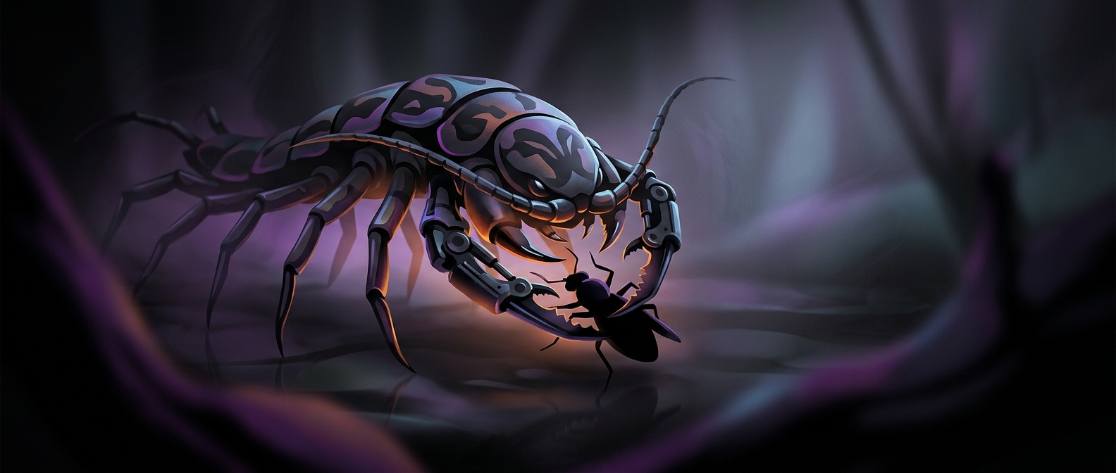 Centipedes feature heavily modified legs to capture prey