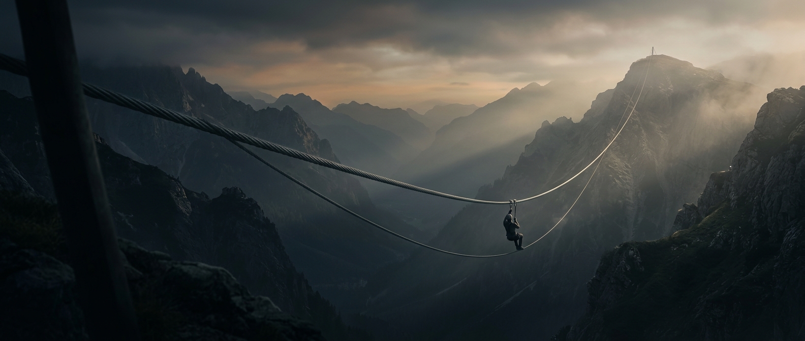 Why a safe zipline has plenty of slack