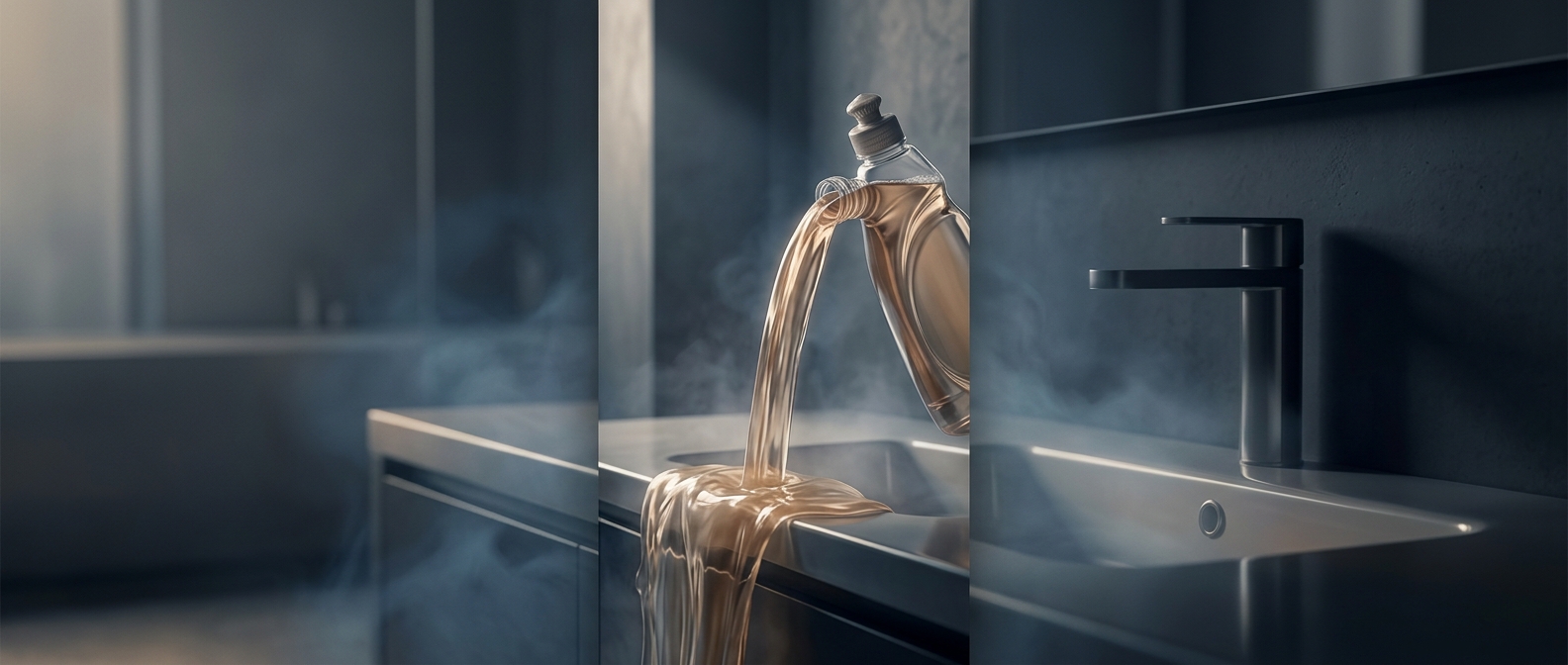 Why watery dish soap makes you pour too much