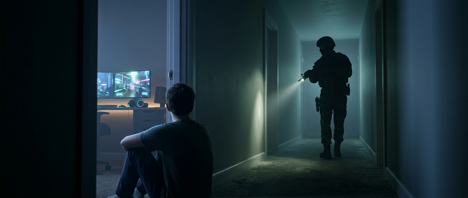 Swatting involves sending armed police to a gamer house