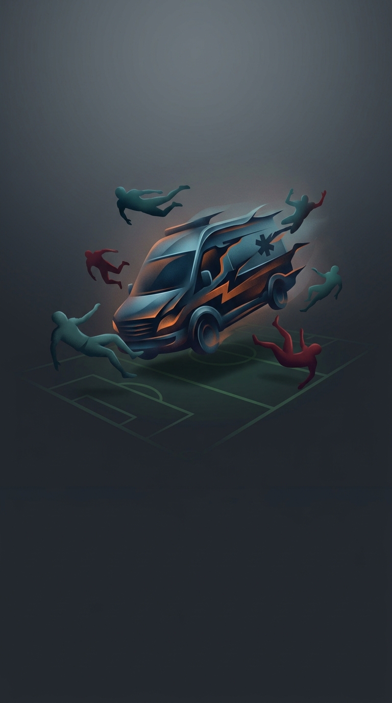 Madden NFL 92 featured a wildly chaotic ambulance that would barrel onto the field to pick up injured players, callously running over anyone else who happened to be standing in…