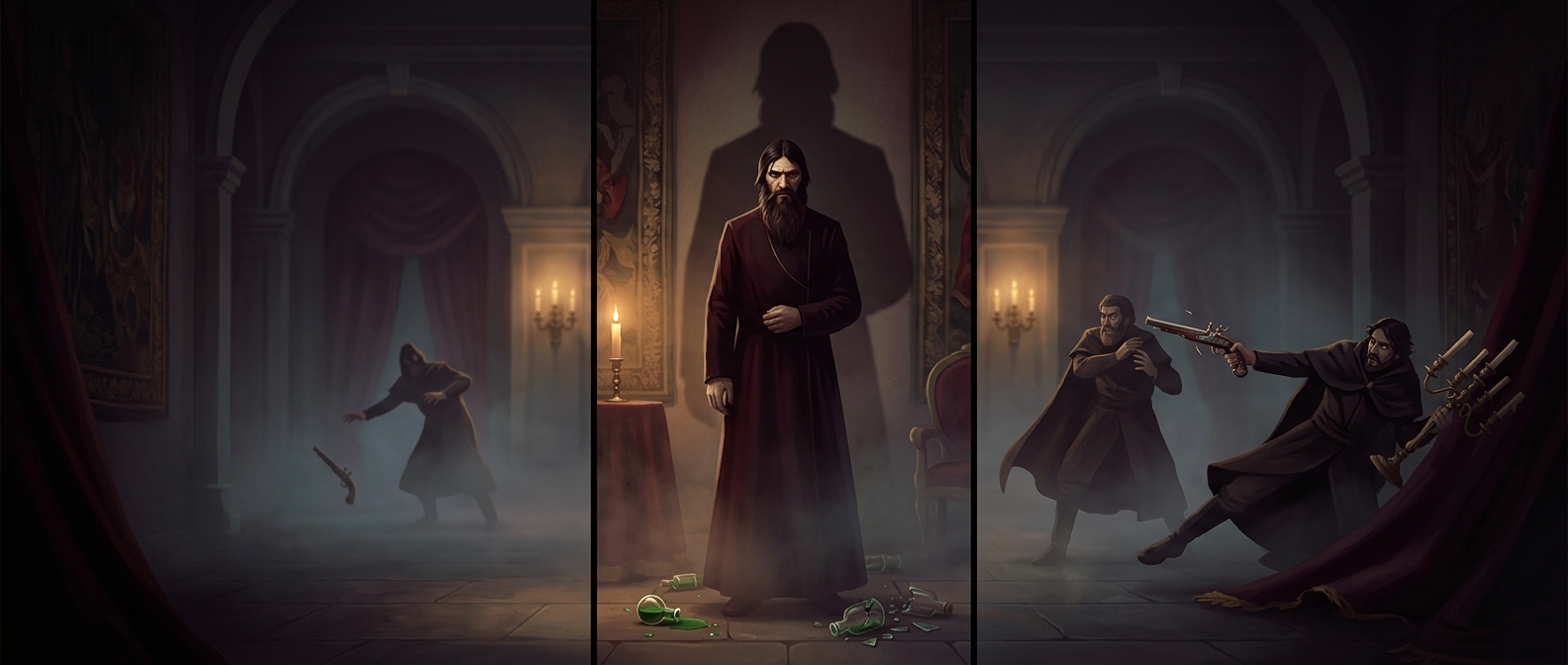 Grigori Rasputin survived his infamous assassination mostly due to his killers being incompetent