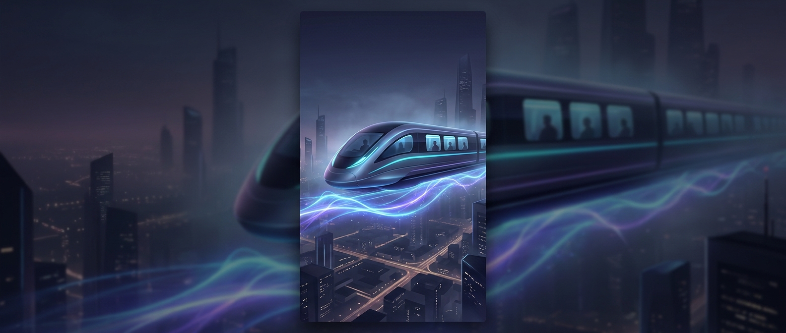 Maglev trains let you ride on invisible magnetic force