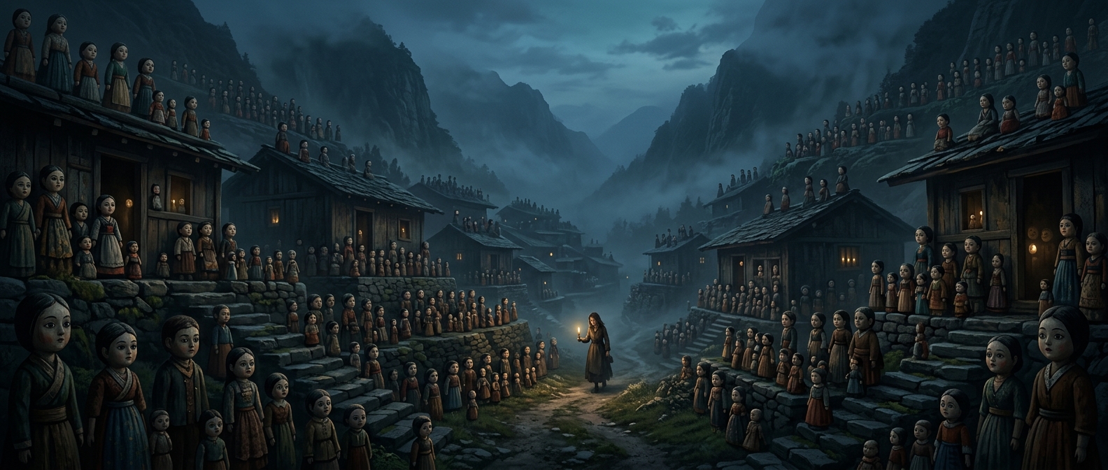 Жуткая деревня в долине, где кукол больше, чем людей