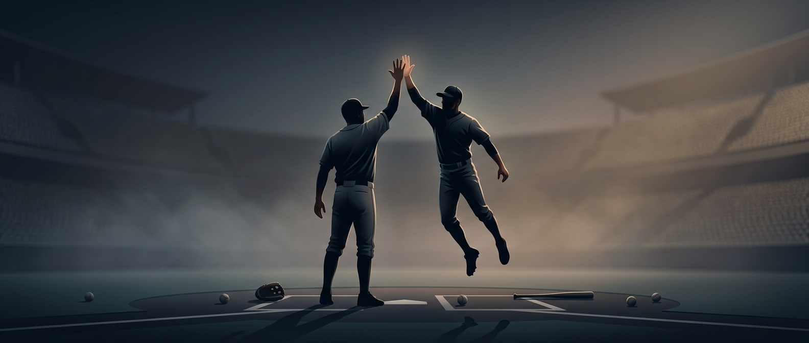 The high five didn't catch on until 1977