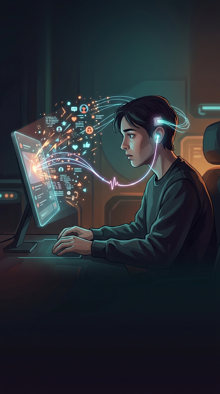 What specific on-screen element makes live streamers far more addictive to watch than traditional television stars?