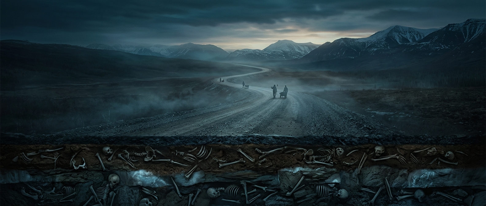 The road built with the dead