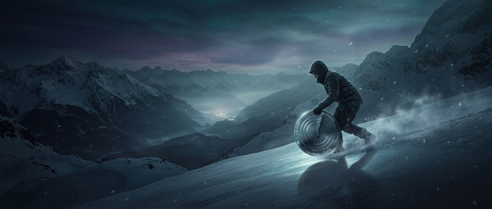 Sledding once meant stealing a trash-can lid