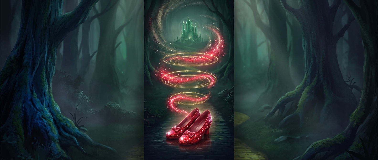 Ruby slippers demand three distinct clicks