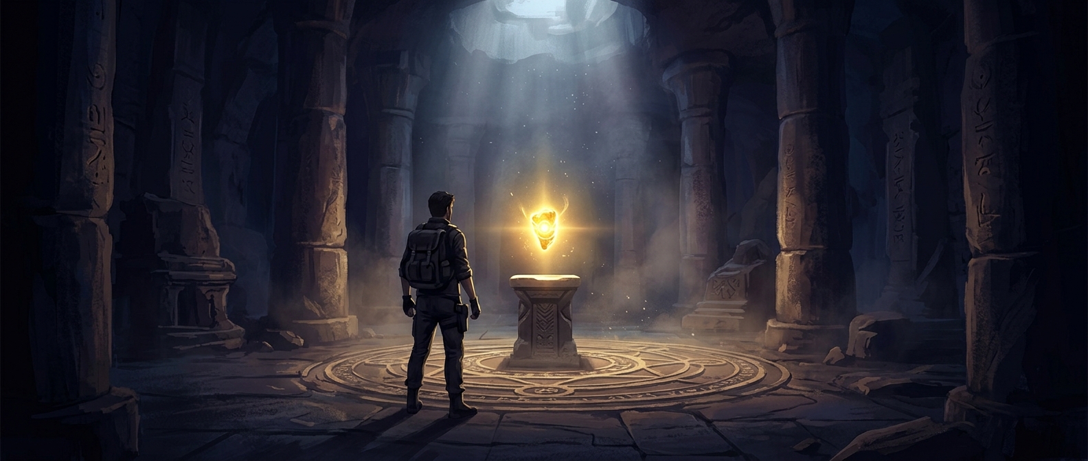 Shiny glowing objects signify extreme importance