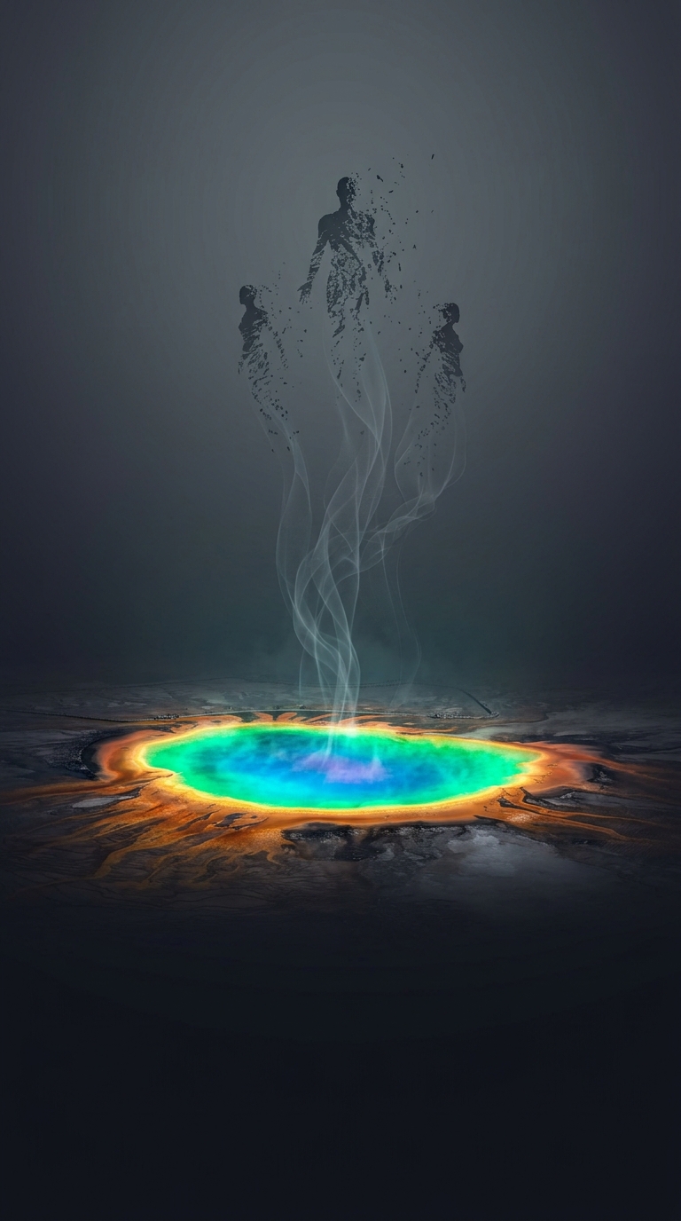 Boiling acidic thermal pools in Yellowstone National Park routinely dissolve people who ignore the warning signs and decide to go for an unauthorized swim in the wildly vibrant…