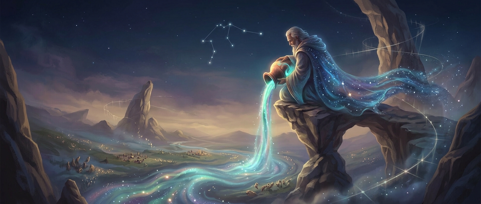 Aquarius embodies late stage elder humanitarianism