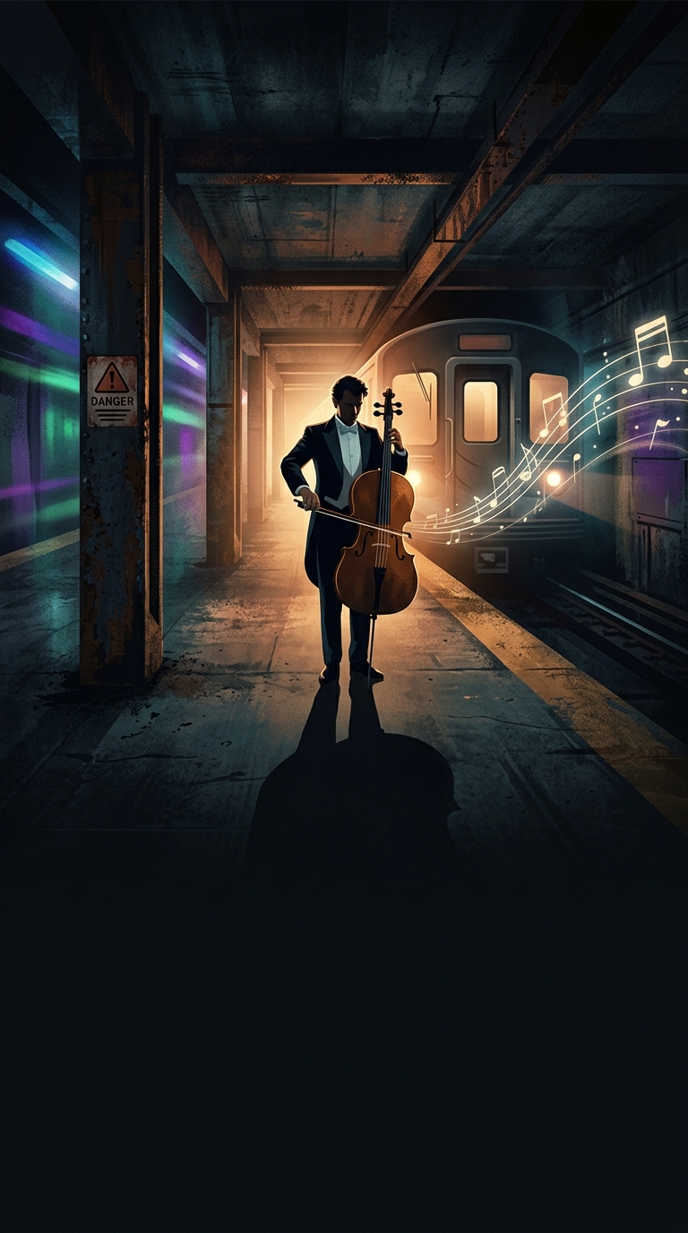 Why do some of the world's most dangerous public transit stations suddenly start blasting classical music?