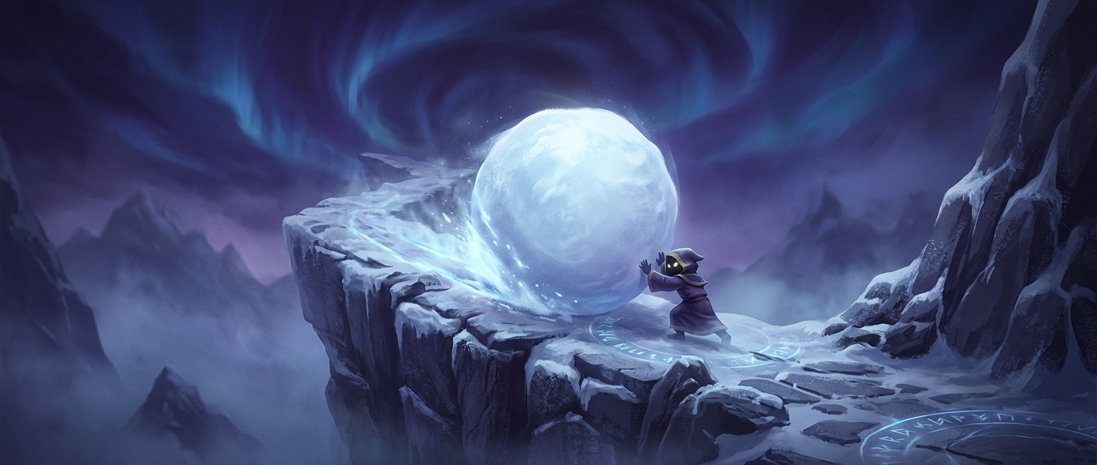 League of Legends has a character who rolls a giant snowball
