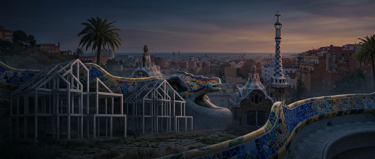 Park Güell was once a failed housing project
