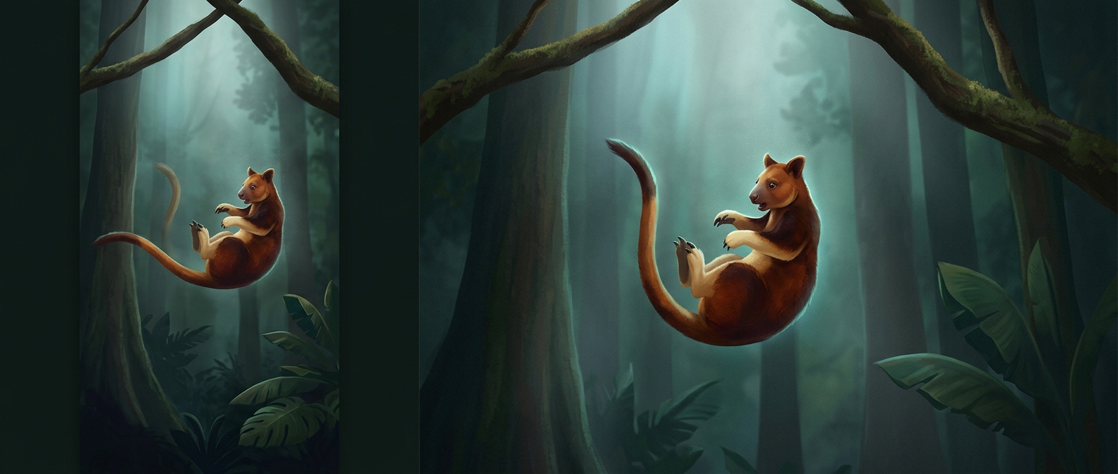 Why tree kangaroos sometimes fall from trees