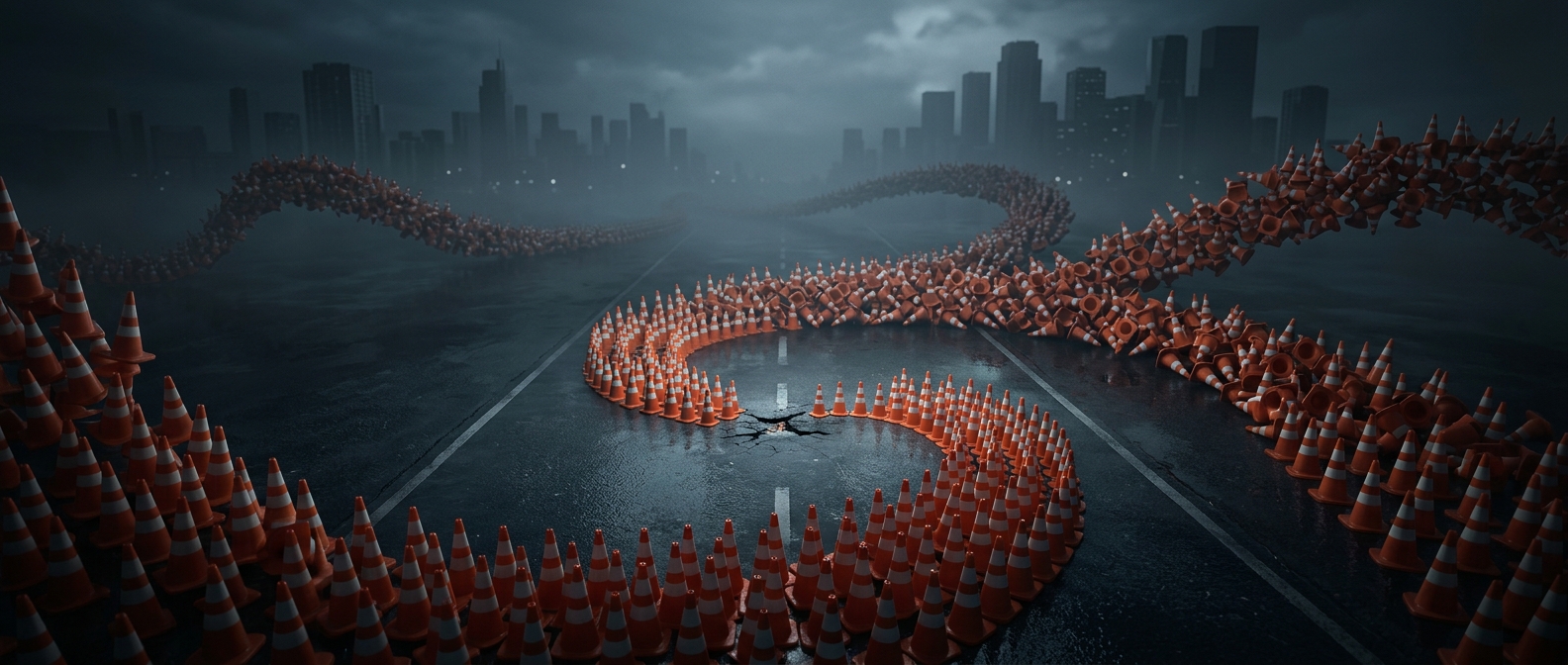 Why road crews need so many cones