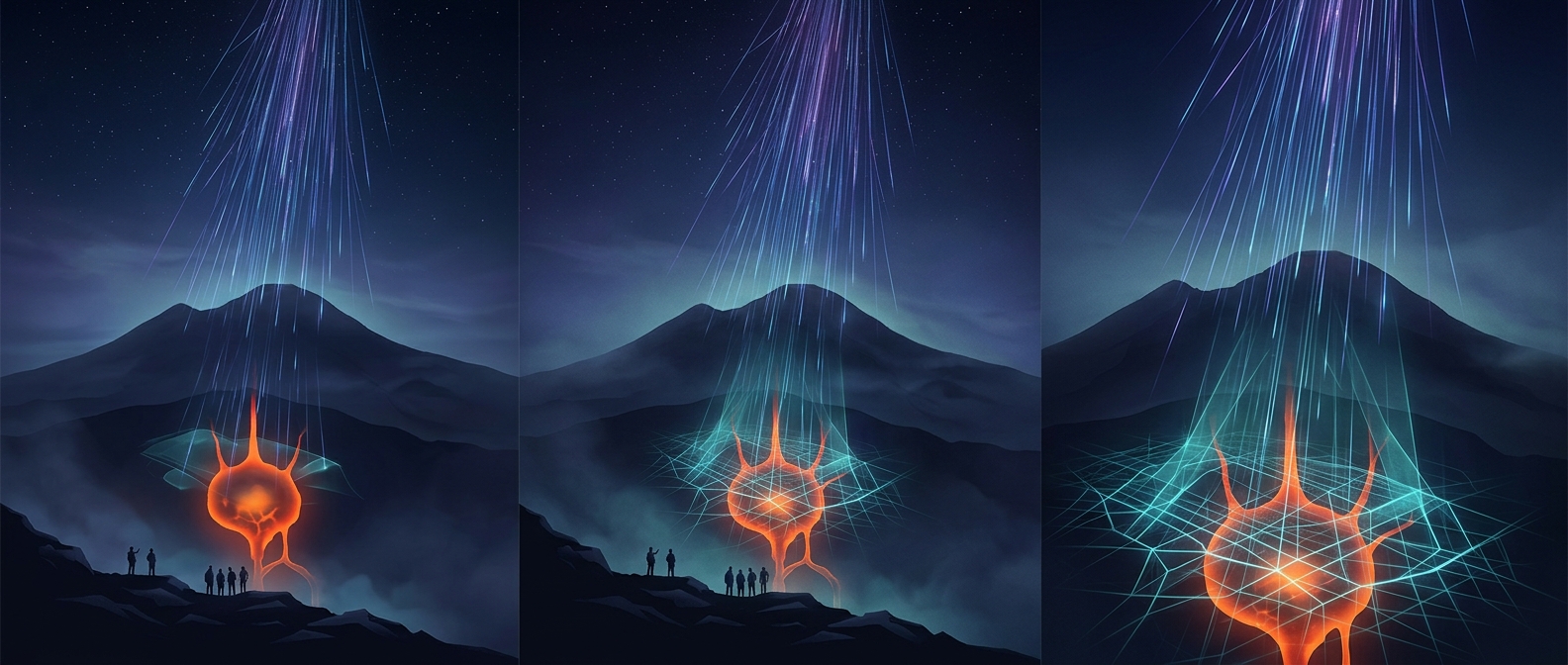 Cosmic rays can see inside a volcano