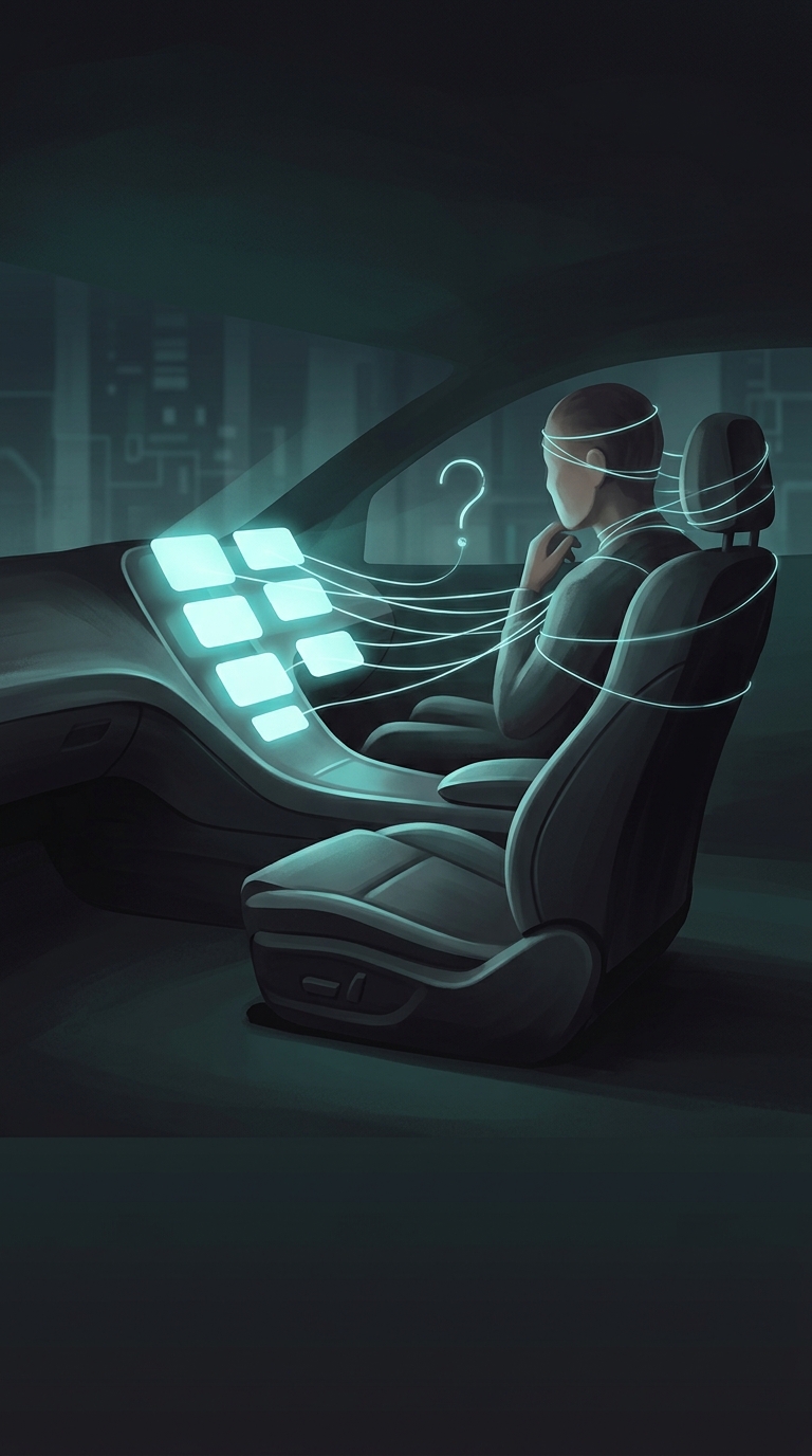 What psychological manipulation do car manufacturers use by leaving empty 'blank buttons' on your dashboard?