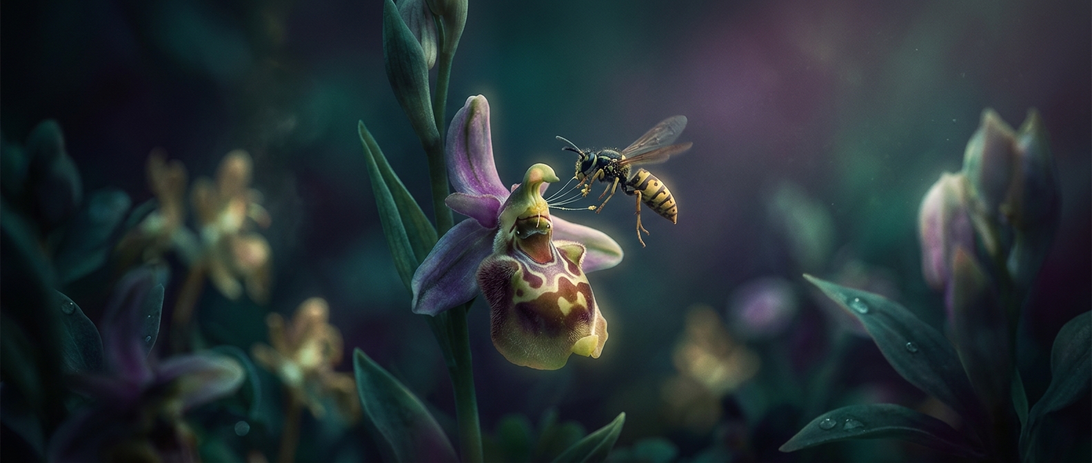 Orchids trick wasps into pollinating them
