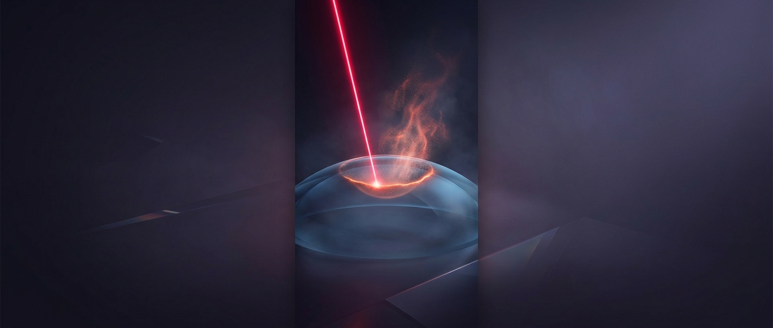 Laser eye surgery vaporizes part of your cornea