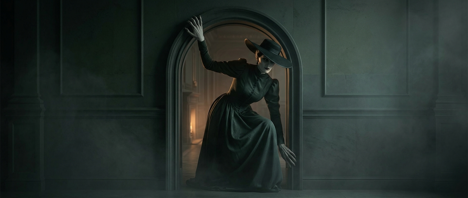 Even Lady Dimitrescu has to duck through doors