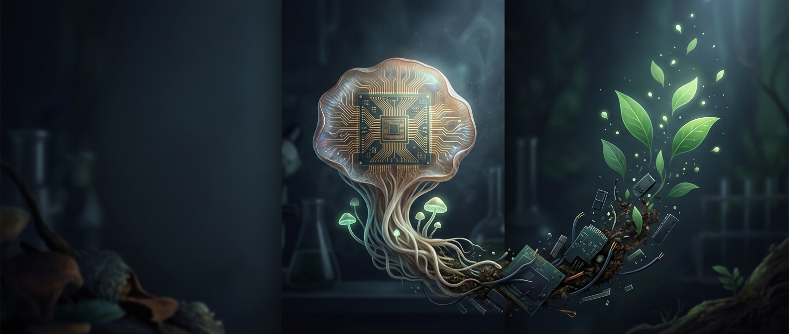 Researchers made computer chips from mushroom skin